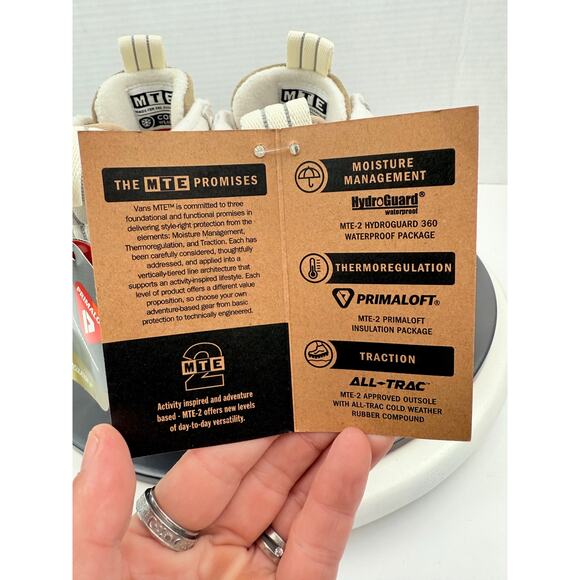 VANS MTE-2 Primaloft Womens Size 9 Cornstalk Marshmallow Waterproof Hiking Boots - Picture 7 of 11